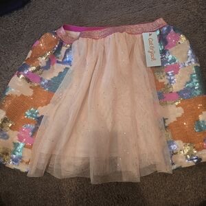Cat & Jack Multicolor Sequin Tulle Skirt